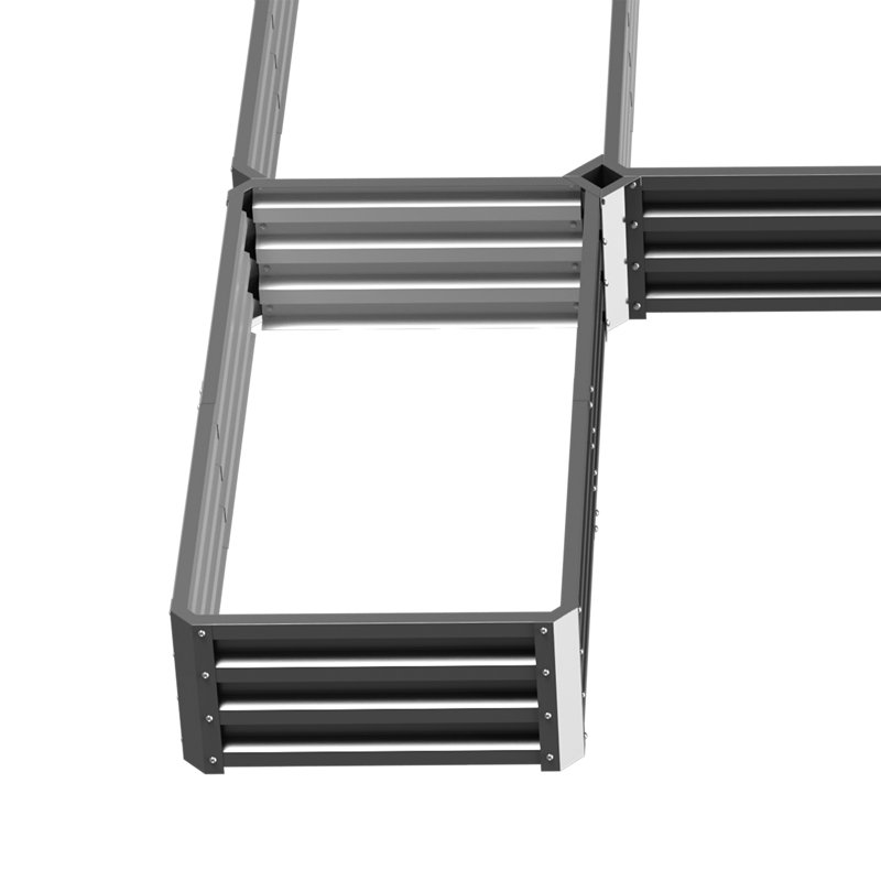 Kidwell Metal Raised Garden Bed, Gray