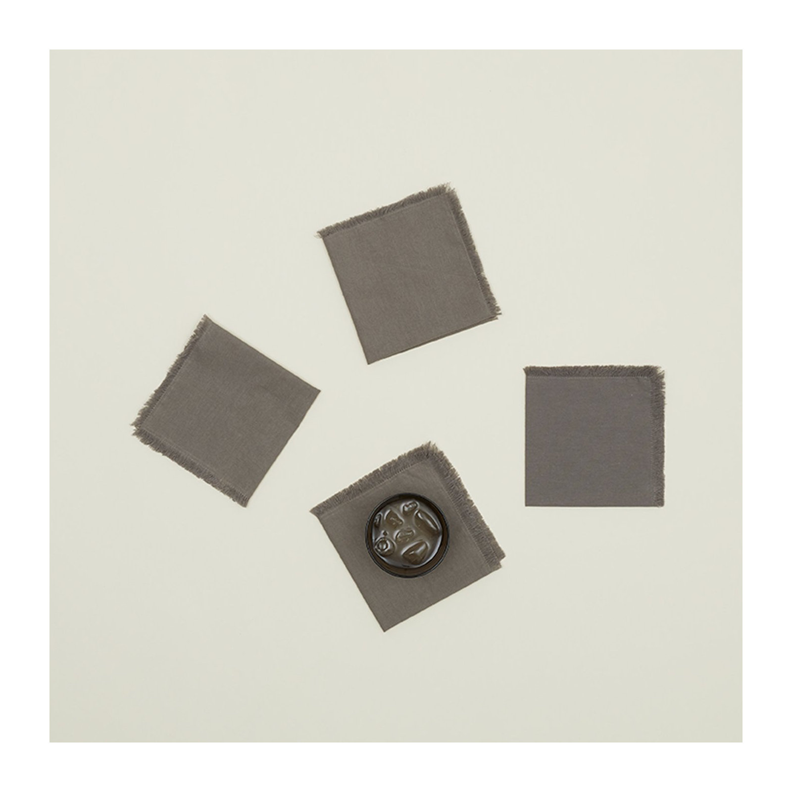 Caseville Essential Cocktail Napkin, Dark Gray