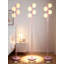 Lampe sur pied 64 pouces à intensité variable avec 4 ampoules G9, lampe sur pied de style Mid-Century avec gradation continue pour le salon et la chambre à coucher