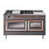 ILVE Nostalgie II Noblesse 60 in Dual Fuel Range 7 Burner, Griddle, Frenchtop