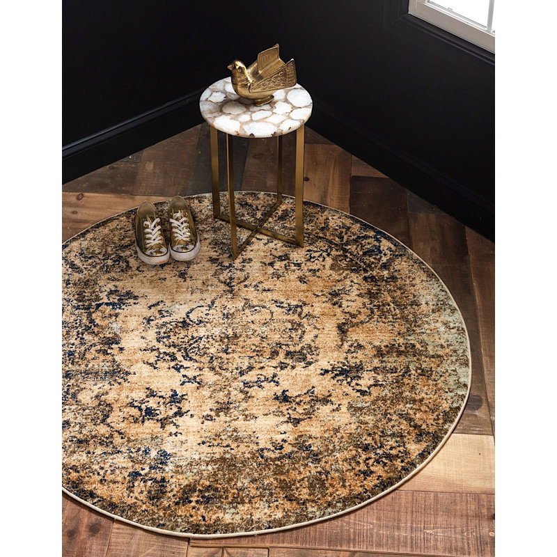 Garth Oriental Indoor Rug, Round 8'