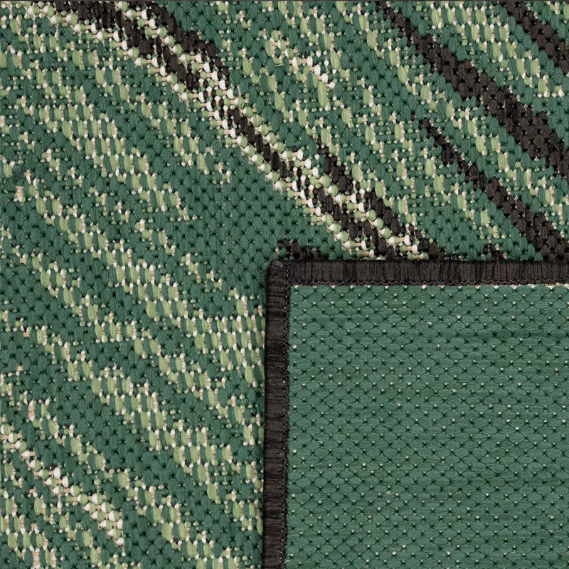 Tapis d'intérieur / extérieur floral Mousoulita, Rectangle 3 pi 11 po x 5 pi 7 po