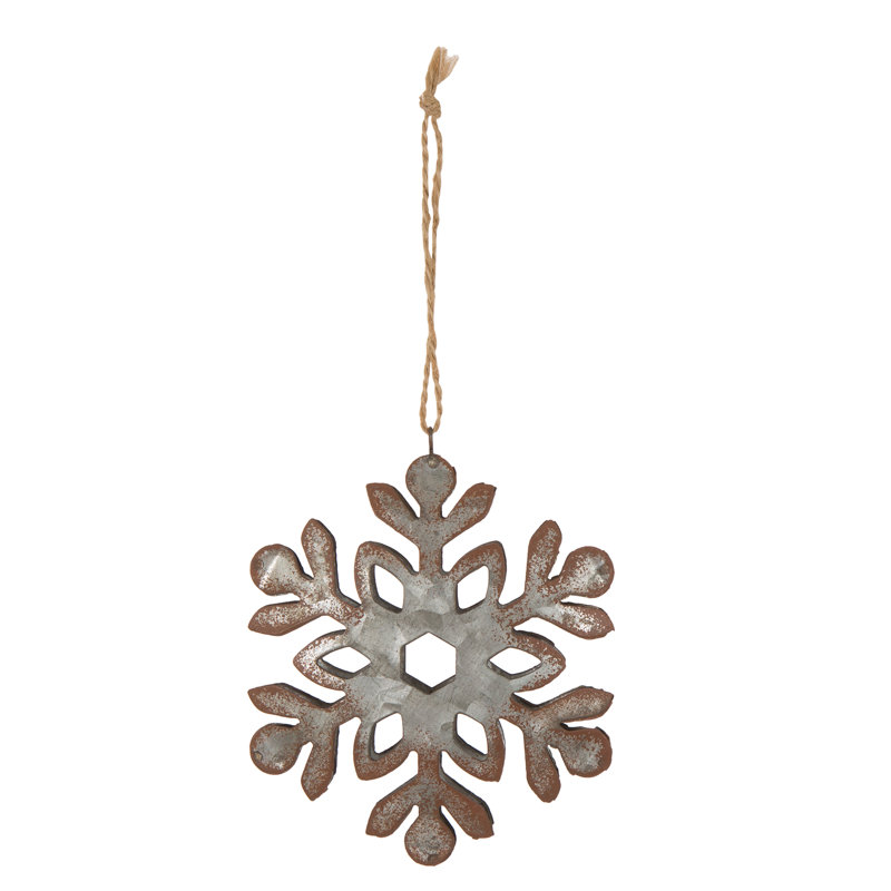 5.12'' Metal Snowflake Holiday Shaped Ornament