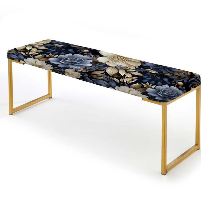 Banc rembourré or, Midnight Symphony Moody Patterns