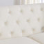 Modern Sofa59- Canapé Chesterfield en velours, canapé 2 places, dossiers capitonnés capitonnés avec accoudoirs cloutés et 2 coussins, appartement, bureau