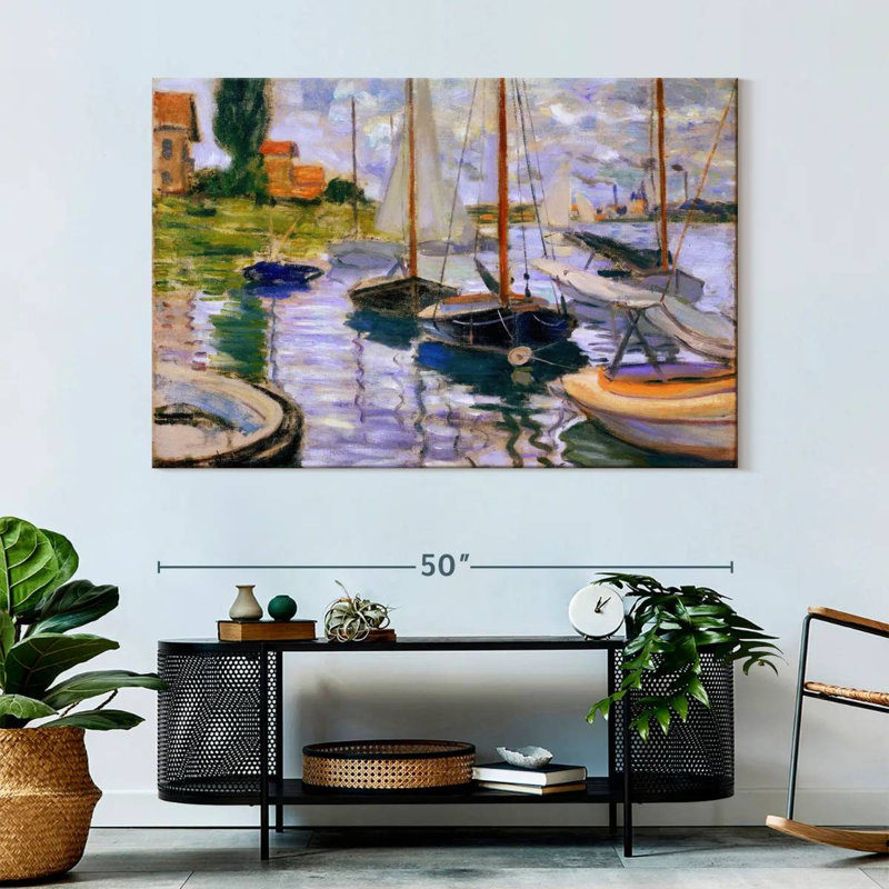 Mehar voiliers sur la seine, H 34 po x l 51 po