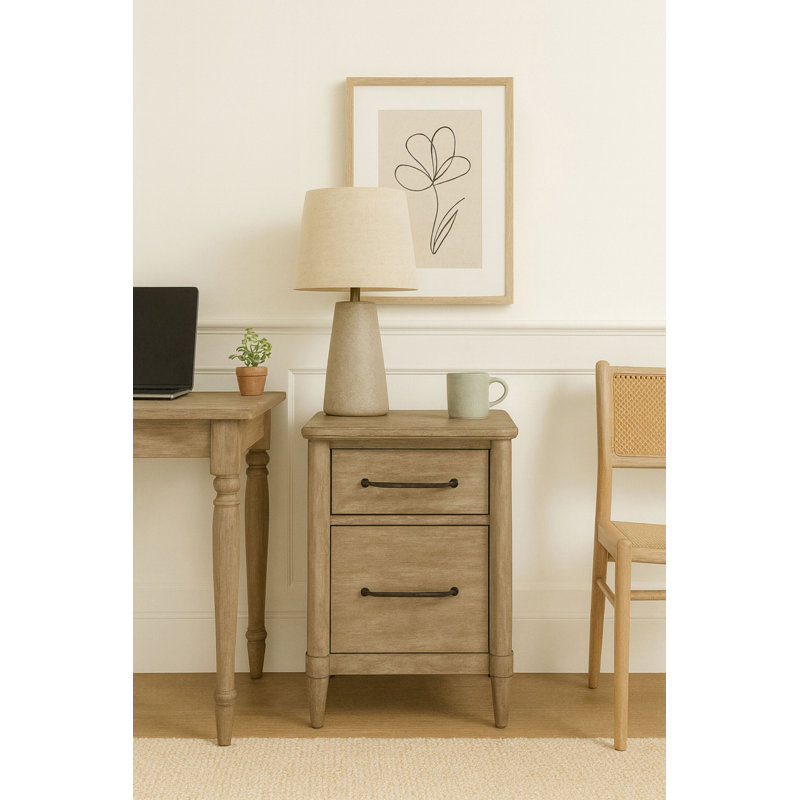 2 Drawer Filing Cabinet, Sand