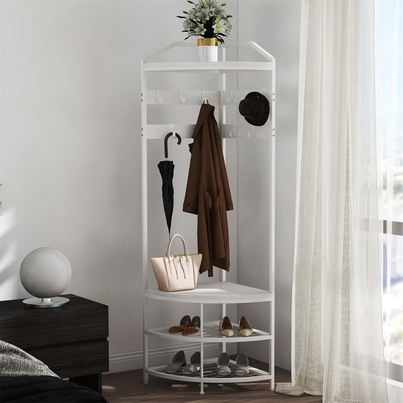 Hall Tree 44cm Wide, White