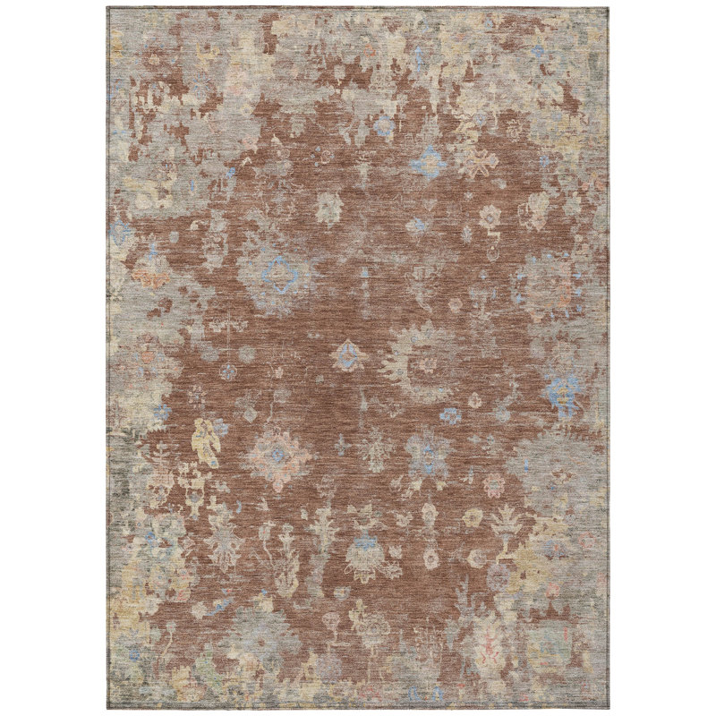 Machine Washable Indoor/Outdoor Chantille ACN2302 Global Rug, Rectangle 10' x 14'