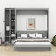 Lit escamotable avec tablettes, armoire et lumières DEL Gulshara-351498489-351498470