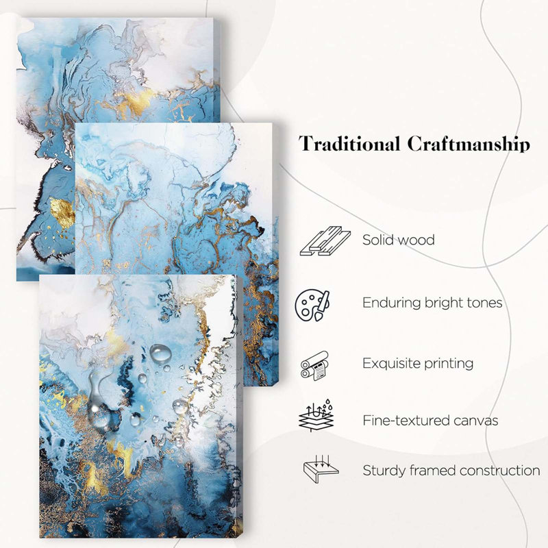 3 Piece Wrapped Canvas Wall Art