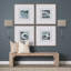 Abat-jour beige avec applique murale transparente