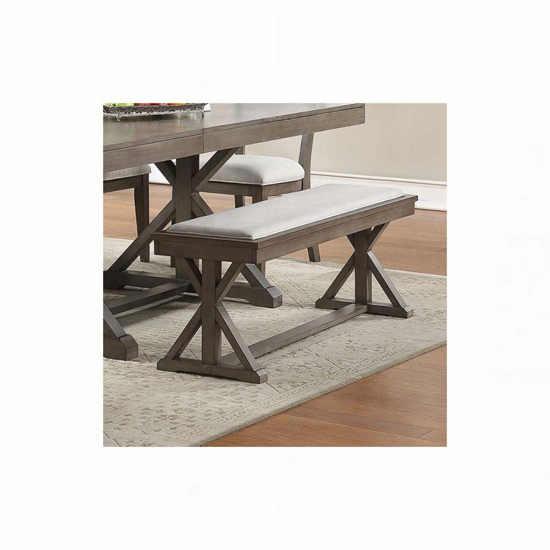 Banc de salle à manger en tissu