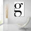Art mural en verre acrylique «G Is For Good On White» par Mercedes Lopez Latitude Latitude-194594538
