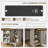 48" Farmhouse Corner Vanity With 3-sided Led Mirror & Built-in Charging Station-618564948