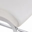 Ensemble de table et de chaises. Ensemble de salle à manger moderne à motif de marbre simple - table de 71 po x 35,4 po avec 6 chaises en polyuréthane blanc. Autocollant à motif de marbre blanc, plateau en verre trempé, avec pieds de chaise arqués en métal argenté.
