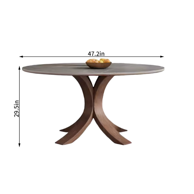 Table de salle à manger Tak, H 29,5 po x L 47,2 po x l 47,2 po