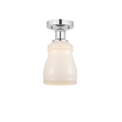 Mccarver Glass Semi Flush Mount