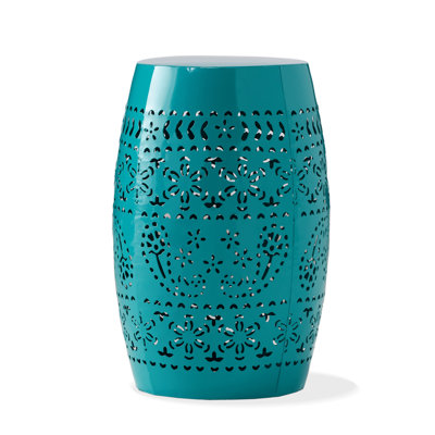 Ifrane Round Metal Outdoor Side Table,End Table,Small Coffee Table 