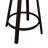 Swivel Upholstered Counter Stool with Metal Frame-1006882317