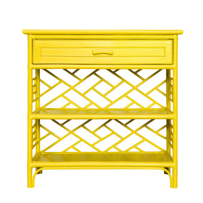 Chippendale End Table with Storage