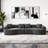 Curved Boneless Modular Sectional Sofa with Sleeper Function-2113259962