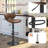 Costway Swivel Upholstered Adjustable Height Counter Stool with Metal Frame-55177137
