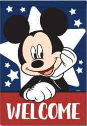 Disney Mickey Mouse Star Welcome Garden Flag 12" x  18"