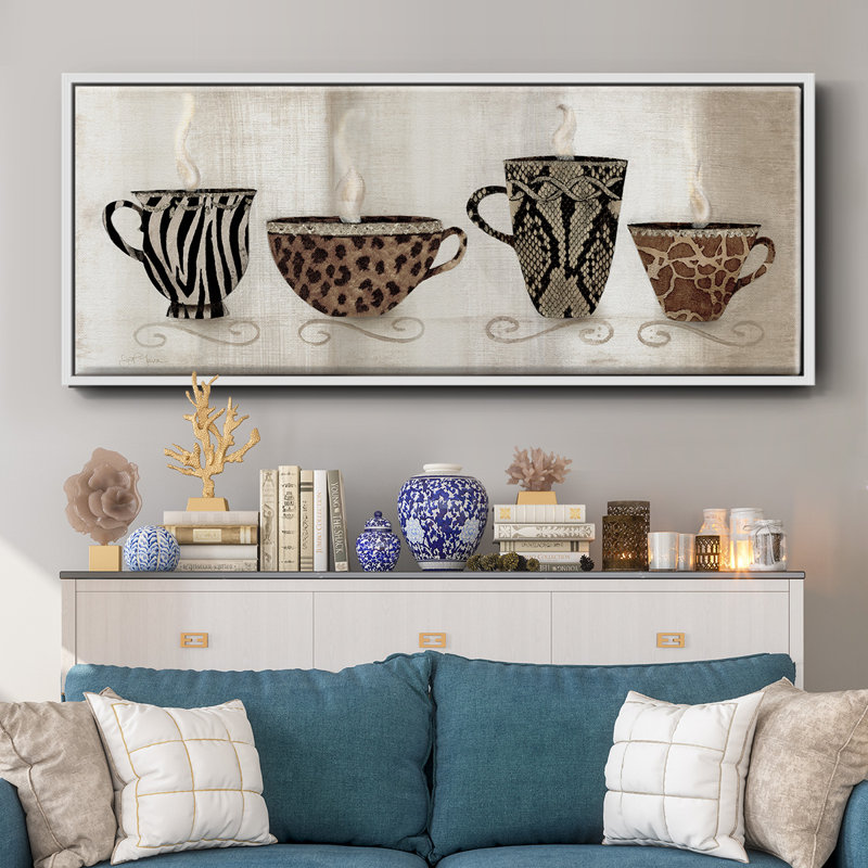 Coffee Skins I- Framed Canvas, 24" H x 60" W