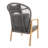 2-Person Patio Conversation Set with Cushions, Outdoor Furniture Rope Woven Chairs with Coffee Table-992381030