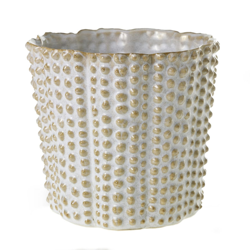 Pot de fleurs en céramique Tawnni, H 6,5 po x l 7 po x P 7 po