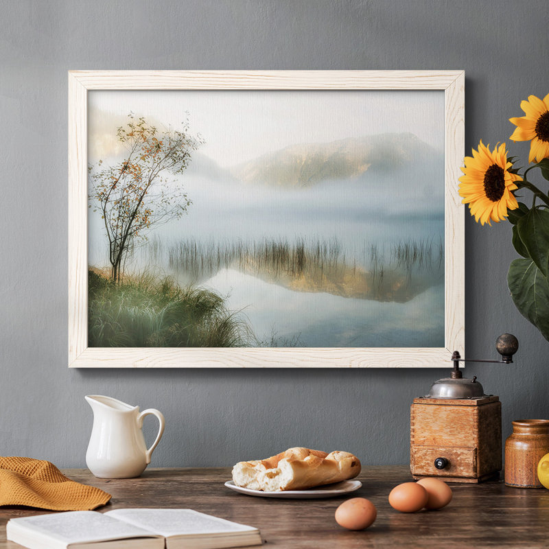 «Golden Mirror of March», reproduction d'art sur toile, Blanc, H 14 po x l 20 po x P 1,5 po