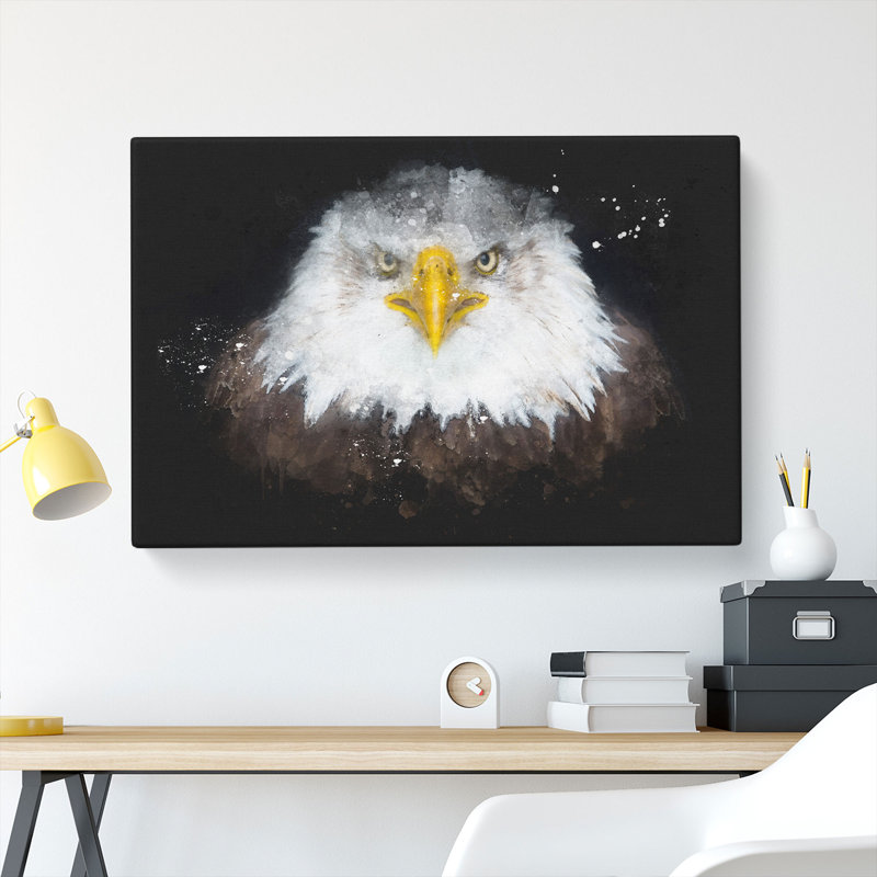 Bald Eagle Bird - Wrapped Canvas, 35cm H x 50cm W x 3cm D