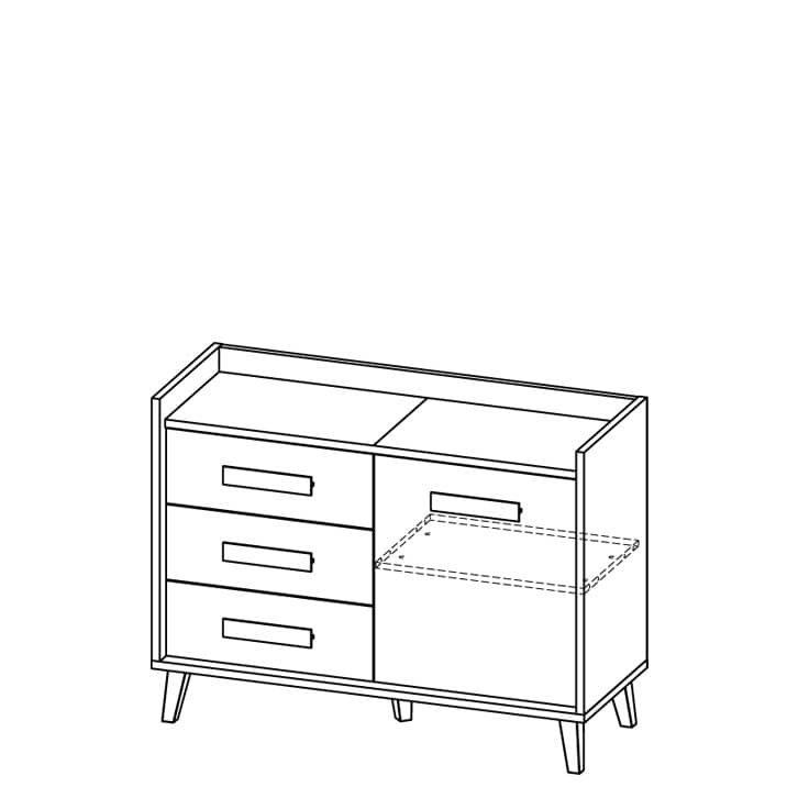 Arelious 120cm Sideboard