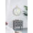 Iron Frame Vertical Round Mirror
