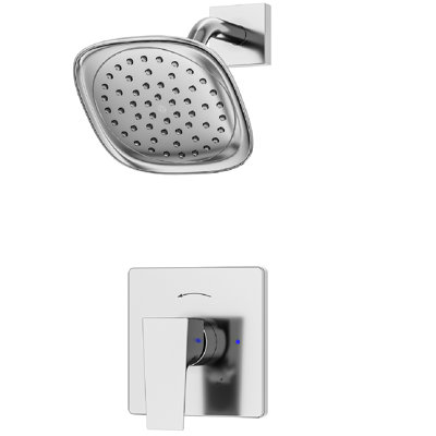 Ensemble de garniture de douche à poignée simple Verity (valve non incluse)