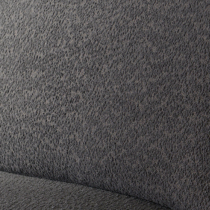 Fauteuil de chambre rembourré 34 po Woolf, Bouclé noir