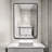 Lensy Metal Rectangle Wall Mirror