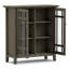 Vitrine moyenne en bois massif de 39 po Bedford avec portes en verre et tablettes réglables Bedford-272956766