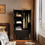 Chambre à coucher avec garde-robe à double porte de style français