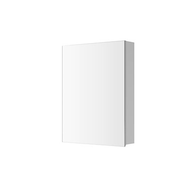 Armoire à pharmacie de salle de bain de 20 po x 26 po avec miroir biseauté - La porte de gauche s'ouvre largement, une grande capacité de rangement, un miroir réfléchissant, du bois d'ingénierie, une charnière à fermeture en douceur avec ouverture