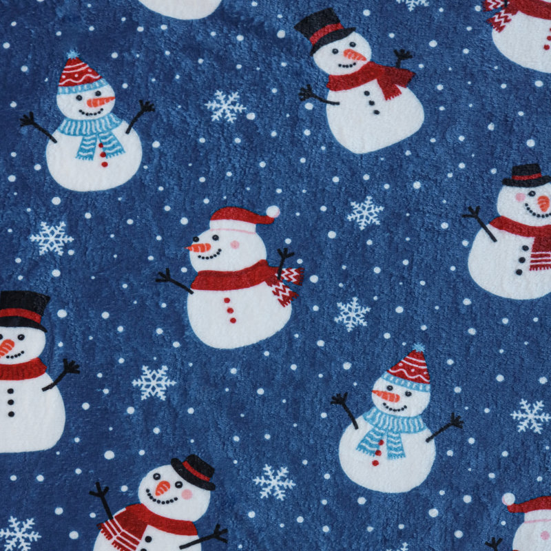 Jeté en peluche Holiday Snowman