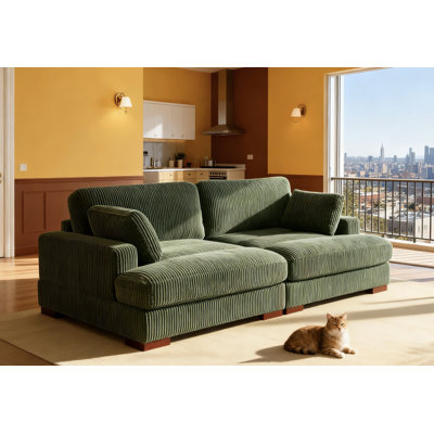 Mordecai 90" Square Arm Sofa