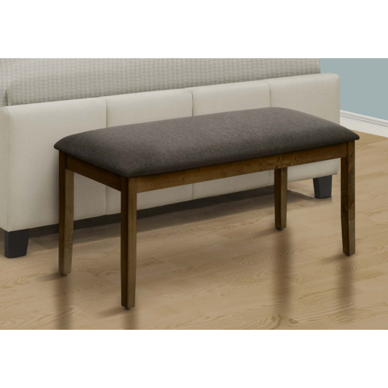 Banc rembourré 100% polyester Jearldean, Brun, Brun