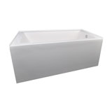 Rhine 60'' L Alcove Soaking Bathtub