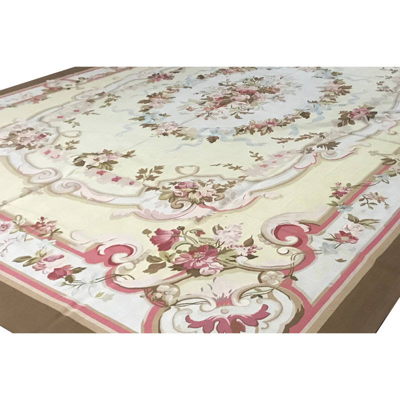 Aubusson Renaissance Handmade Wool Oriental Area Rug