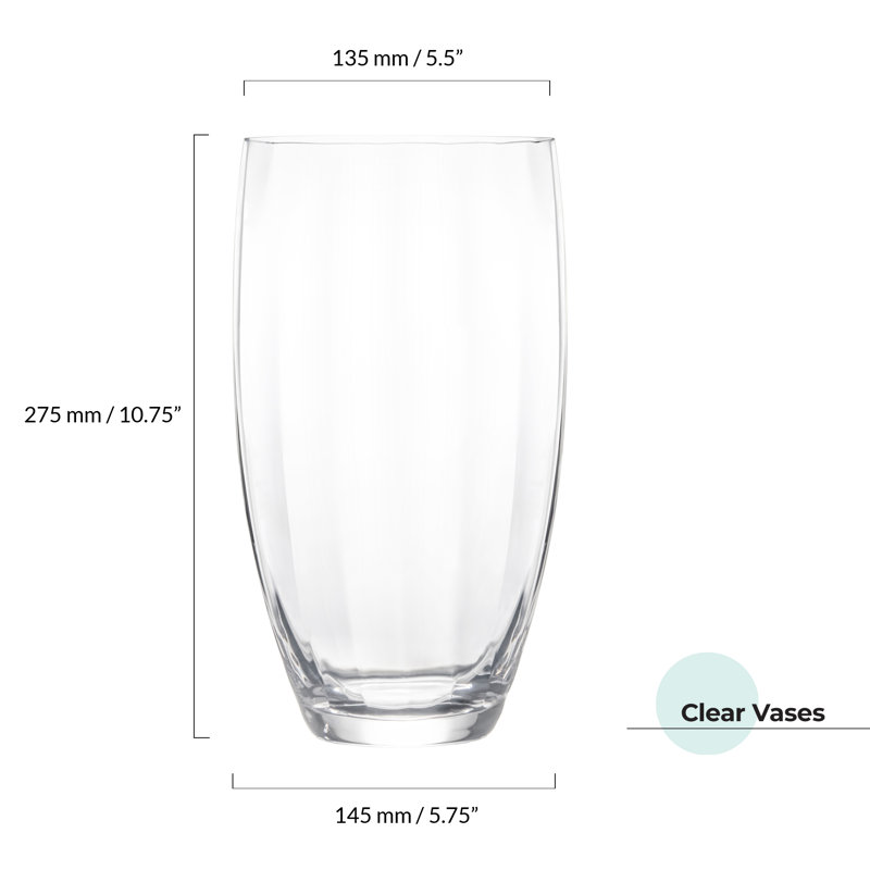 Hampton Clear Glass Table Vase