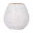 Ceramic Ivory Round Textured Round Vase-89123265