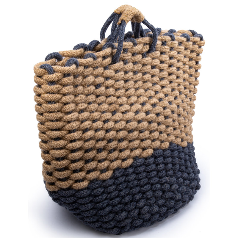 Panier en jute tressé