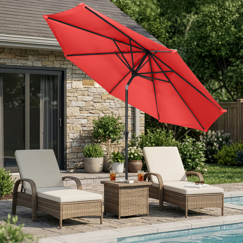 Parasol d'extérieur 10 pi Pure Garden, Terra Cotta